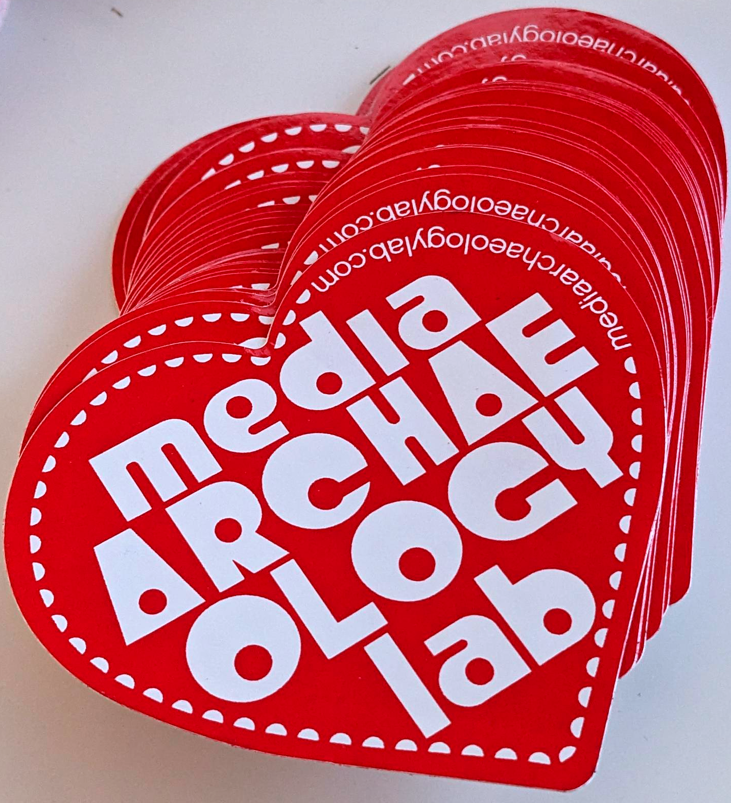 heart shaped media archaeology lab sticker