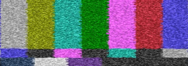 staticky television color test bars